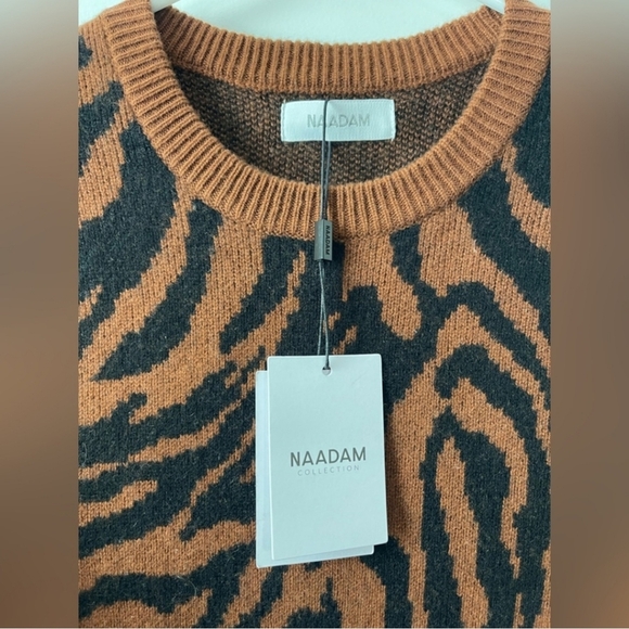 NAADAM Wool-Cashmere Animal Jacquard Sweaterdress NWT MSRP$425 - Picture 8 of 10